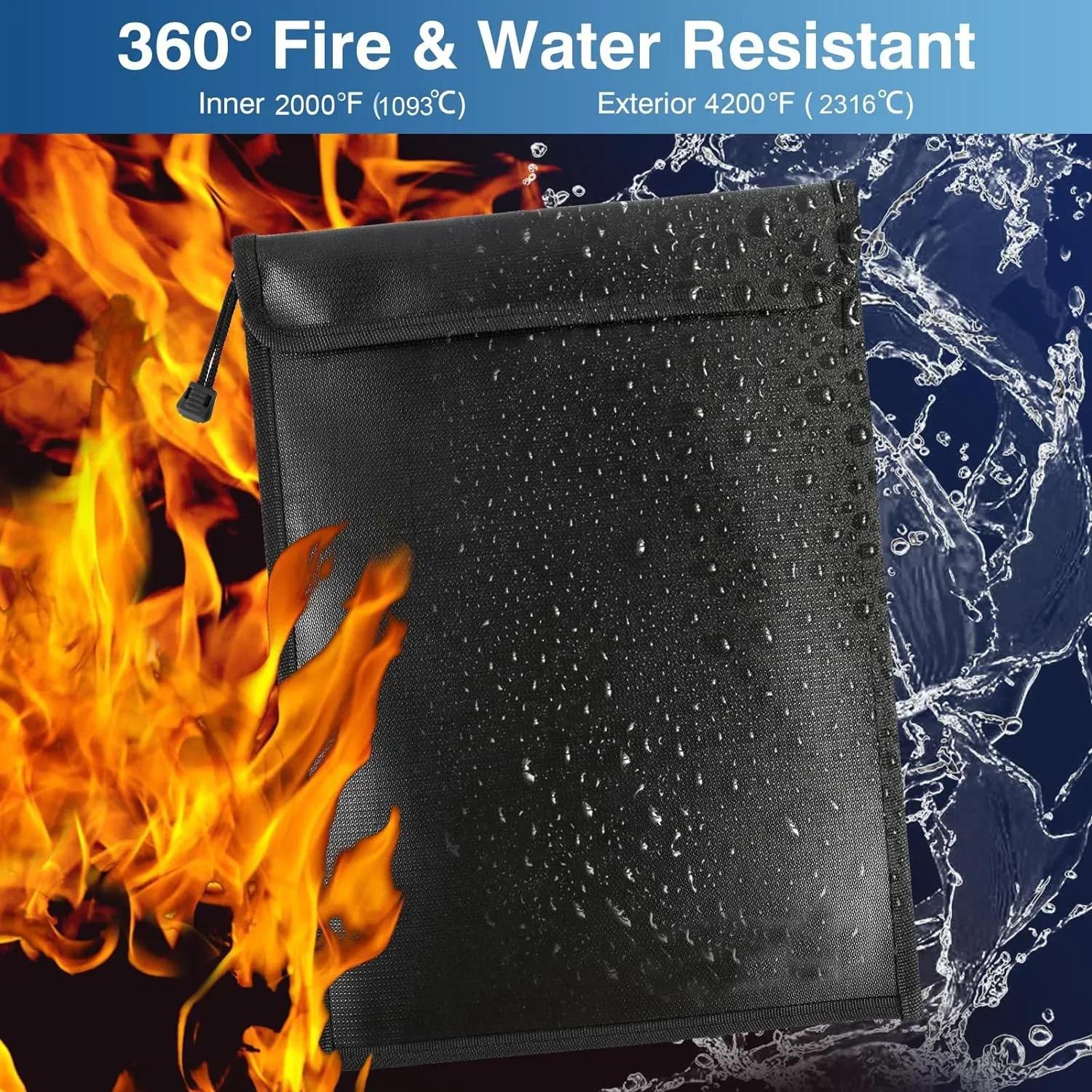 

Waterproof Fireproof Faraday Bag Anti-Hacking Signal Blocker Storage Pouch Notebook Computer Faraday Bags for Phones & Key Fobs 20x12CM чёрный