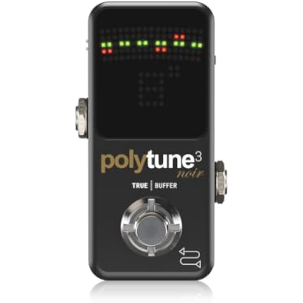 TC ELECTRONIC POLYPHONIC MINI TUNER POLYTUNE 3 NOIR [Domestic Genuine Product]