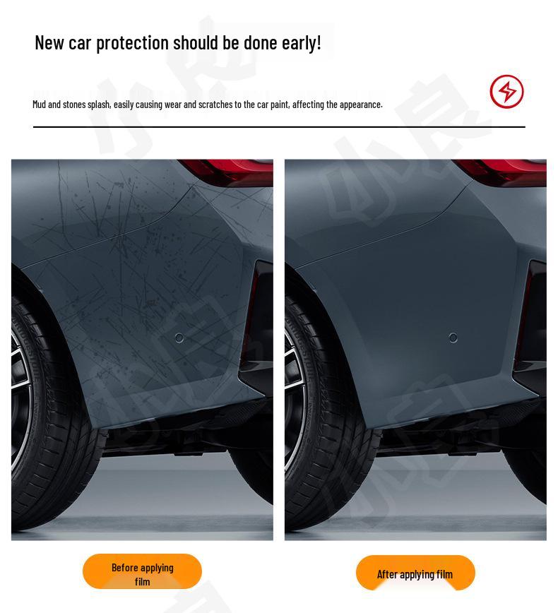 NIO ET7 Pre-Cut Invisible TPU Car Wrap for Front & Rear Bumpers - Anti-Scratch Protection Film