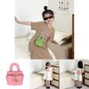 Trendy Yellow Mini Handbag For Kids Chic Girls Pu Leather Bucket Bag For Daily Use