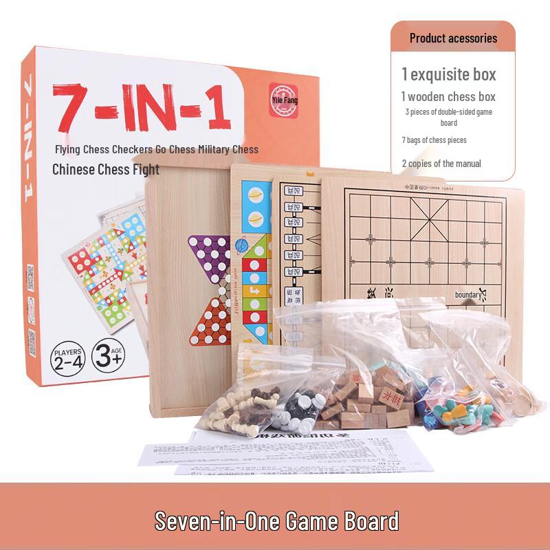 QCF 7-in-1 Kids Educational Board Game Set