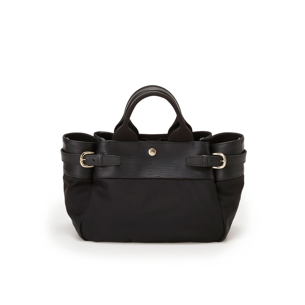 [Breath TOPKAPI] RIPPLE Ripple Nylon Combination Belt Design Mini Tote Bag (Black)