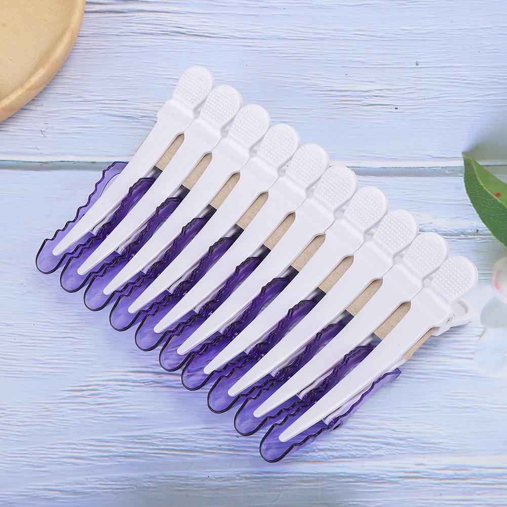 10pcs Duckbilled Clip Hair Partition Hairdressing Hairstyle Pin for Hair Salon Barber Shop