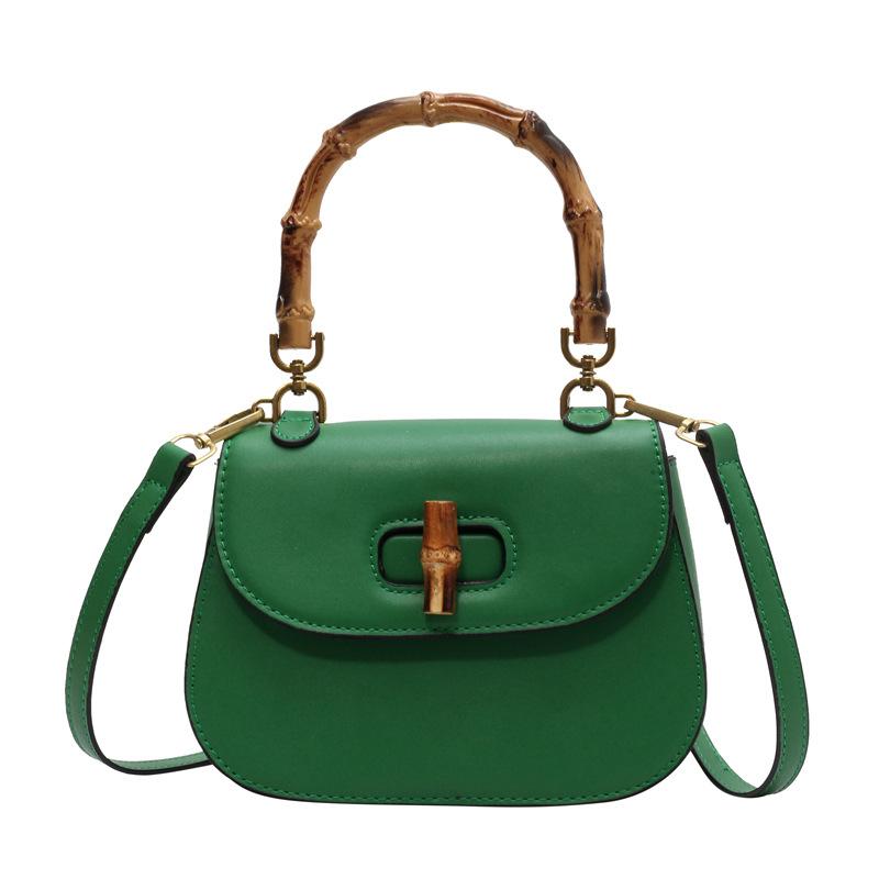 Premium retro saddle bag women's bag new fashion versatile shoulder messenger bag bamboo handbag bag women