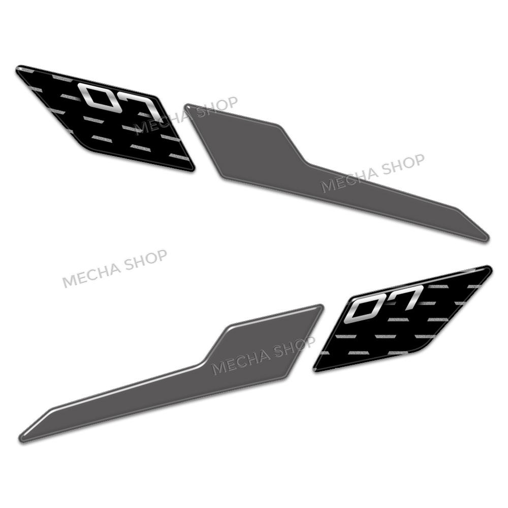 3D Resin Motorcycle Sticker Set Front Fairing Decals For MT-07 MT 07 MT07 2025 Tank Mat Decals