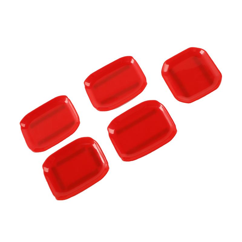 SHINEKA Car Door Bowl Decoration Cover Stickers for Jeep Wrangler JL 2018 2019 2020 2021 2022 2023 2024 Up Exterior Accessories