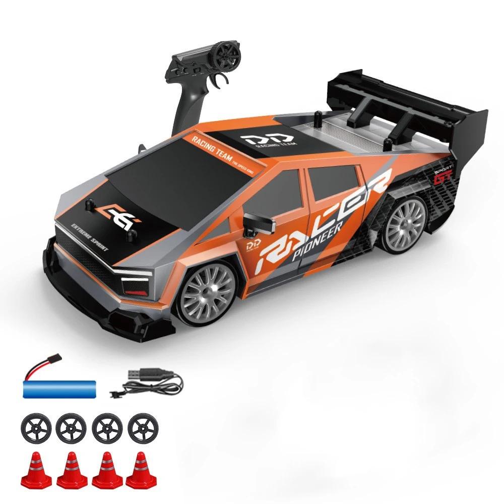 1/24 RC Drift Cars High Speed Vehicle Mustang 4WD Remote Control Racing Car Toy Boys Competition Race Car Gift Replaceable Tire