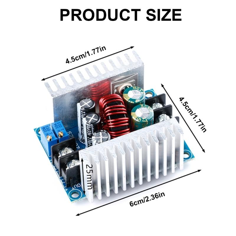 20A 300W Adjustable Steps Down Converter Voltages Steps Down Current Source Module  6-40V to 1.2-36V Voltages Regulator