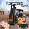 High-Quality 722Pcs High-Quality Remote High-Quality Control High-Quality Forklift High-Quality Moc Construction Set High-Quality Building