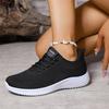 Breathable Mesh Lace Up Flat Shoes Women  Autumn Soft Sole Platform Sneakers Woman Comfortable Non Slip Sports Shoes Female