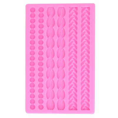 3 Dimensional Silicone Mold Woven Rope Pearl Shape Cake Mold Kitchen DIY Baking MoldPearl Woven