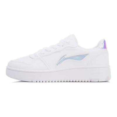 Classic Casual Non-Slip Lightweight Balance Wear-Resistant Low-Top Skate Shoes Women Sneaker White AGCR342-2