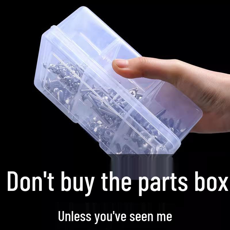 

Прозрачный многосекционный пластиковый ящик для хранения винтов, инструментов и электронных компонентов 3 Pack 10-Grid