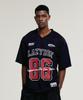 Leijibi Mesh Rugby Jersey Oversized Short Sleeve Gym Wear Workout Clothes Gym Wear M Black 2