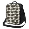 Orla Kiely Sac à Lunch Portable Motif Feuilles Colorées Réutilisable Isotherme Fourre-tout Bento avec Sangle Réglable pour Travail Pique-nique Voyage