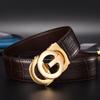 Fashion Men Belt Genuine Leather Famous Brand Big G Letter Automatic Buckle Belts For Men Designer Business Strap ZD2119