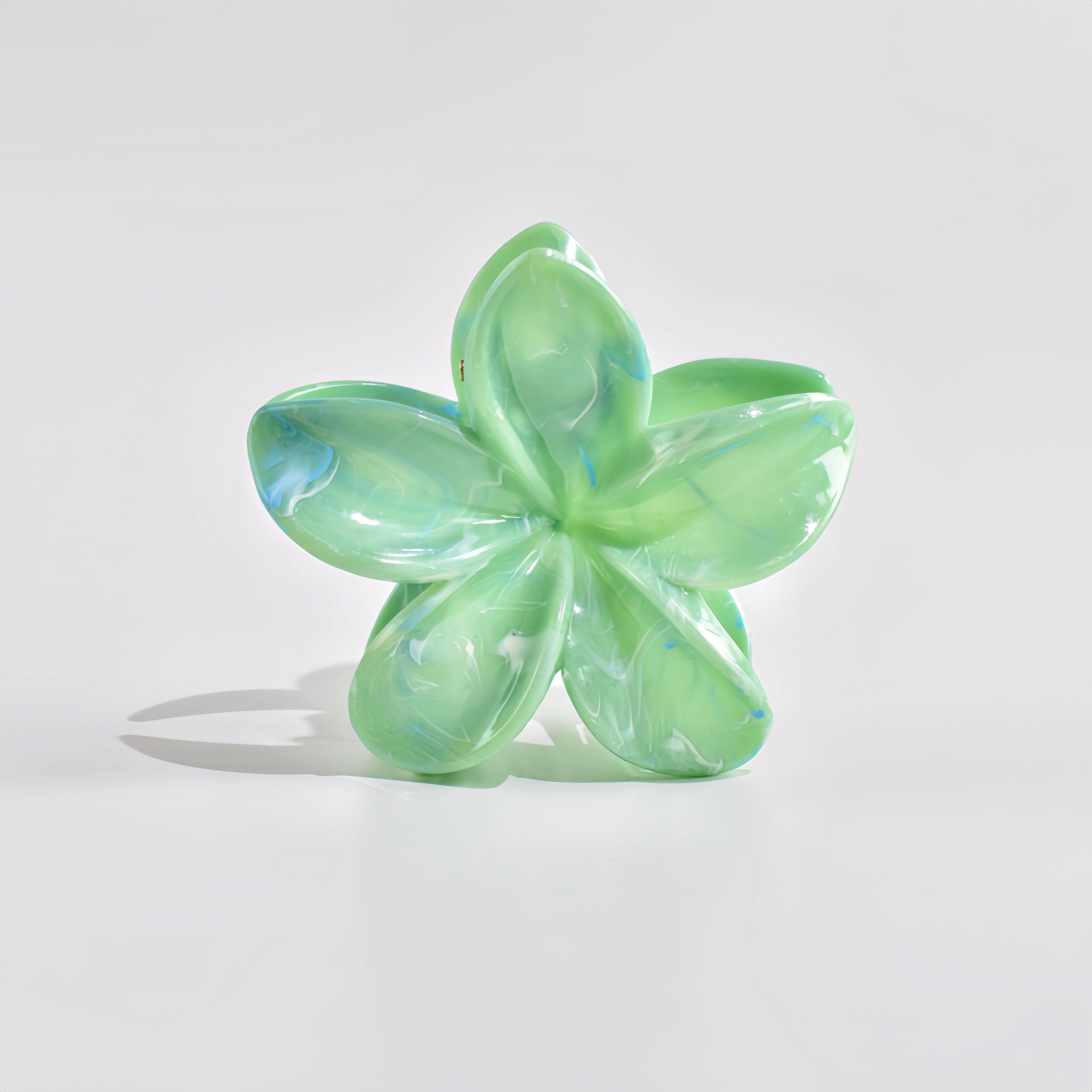 

1 шт. цветная размазанная цветочная заколка для волос в отпускном стиле, подходит для половины или полных волос, для подарков и повседневной носки L