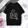 Autositz Musikband Kopfstütze Klassisches T-Shirt Unisex DMN Langarm-Tee Sommer Rundhals Schwarzes Shirt