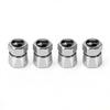 For Volkswagen b44Pcs Aluminum Car Tire Valve Caps Diamond Tyre Valve Airtight Cover Waterproof Dust For VW Jetta Golf EOS GTI Auto Accessories