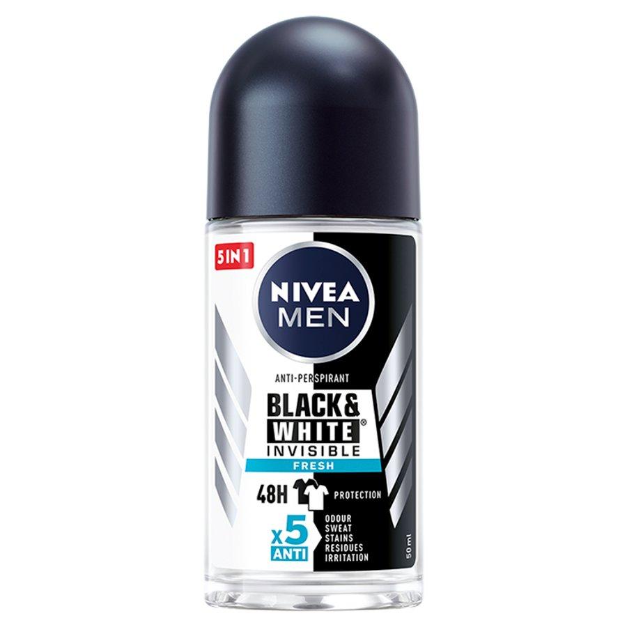 Nivea Men Invisible Fresh 48-Hour Antiperspirant Roll-On, 50ml