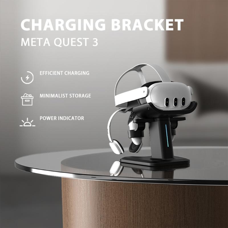 Charging Bracket Fashion Docking Station for Organize and Charger with Extension Hook Stable