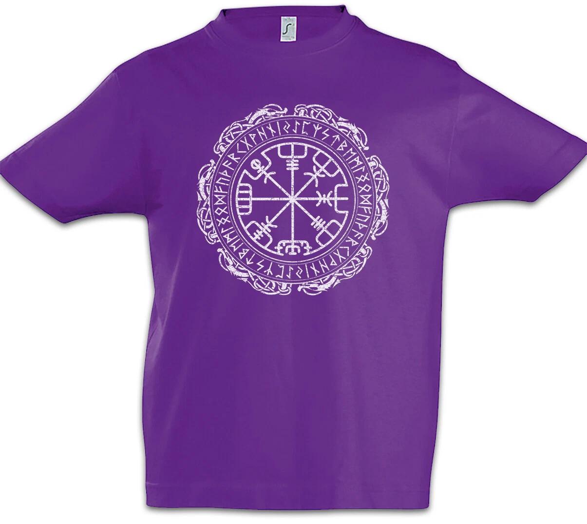 Helmet of Awe Rune Pattern Boys kids boys T-Shirt Valhalla Vikings Vikings Odin Thor 150