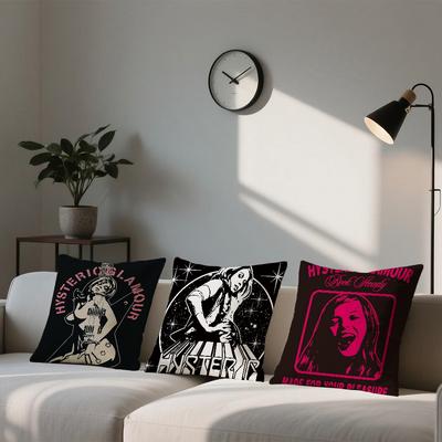 Fishion H-Hysteric G-Glamour Kissenbezug Für Sofa Auto Büro Café Weich Und Bequem Doppelseitiger Druck Kissenbezug
