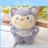 Adorable Lace Fluffy Fox Keychain Plush Toy Soft And Cute Animal Stuffed Doll