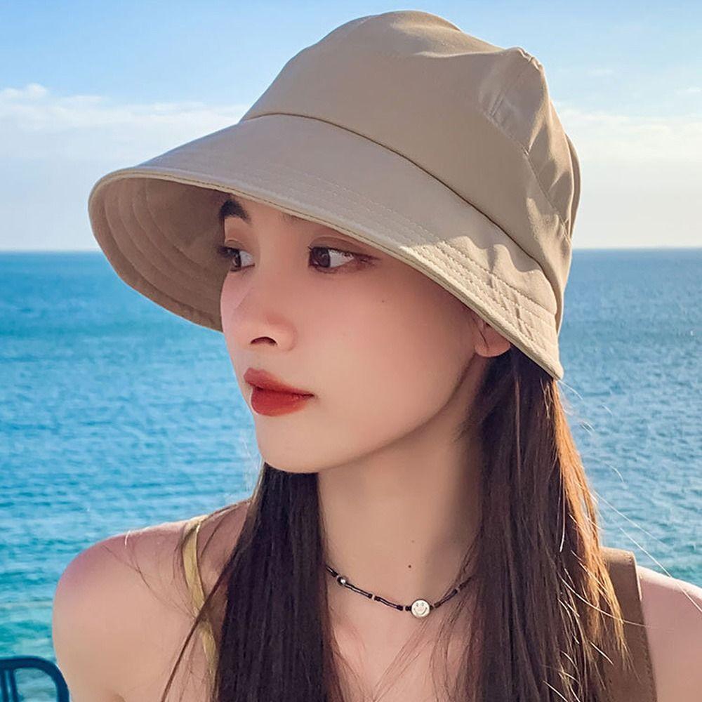 Anti-UV Sun Hat Ponytail Hat Fisherman Cap Fashion Beach Caps