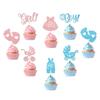 Cake Decor Flags For Boys And Girls First Birthday Party With Gold Glitter Paper