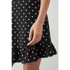 Dorothy Perkins Womens/Ladies Spotted Ruffle Hem Petite Mini Dress