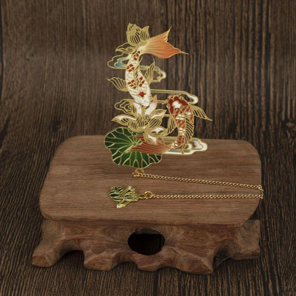Animal Shape for Teachers Metal Bookmark Chinese Style Bookmark Retro Book Clip Hollow Book Mark