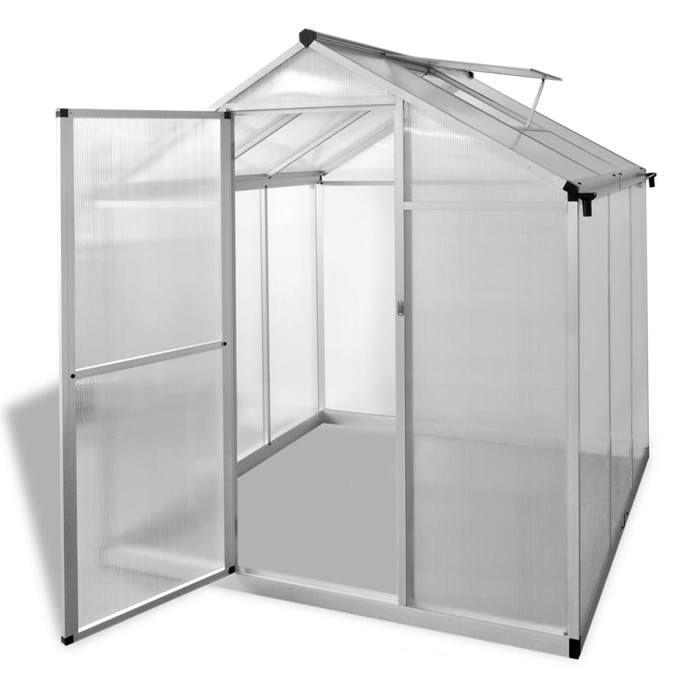 Serre - vidaXL - 3,46 m² - Aluminium renforcé - Résistante aux UV - Isolation thermique