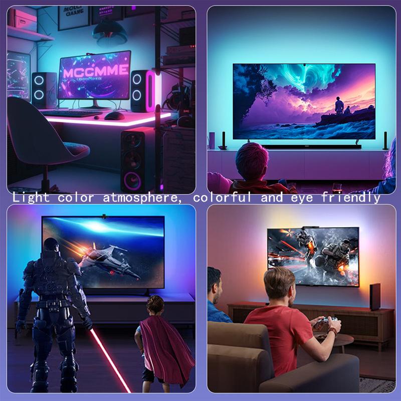 Bluetooth APP Control Color Picking TV SYNC Backlight USB RGB Light Strip Music SYNC LED Strip Light Game Atmosphere Lamp Tape