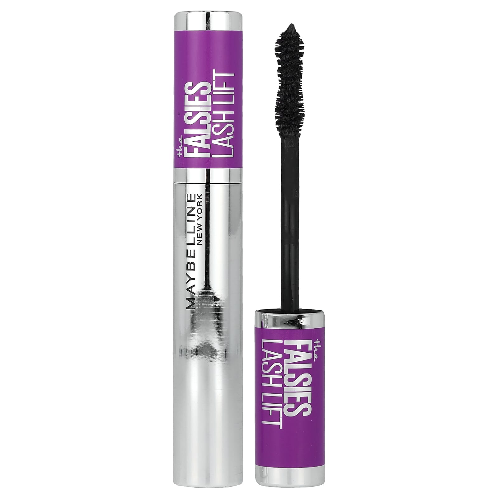 Maybelline, The False Last Lift Mascara, 200 Blackest Black, 9.6 ml (0.32 fl oz)