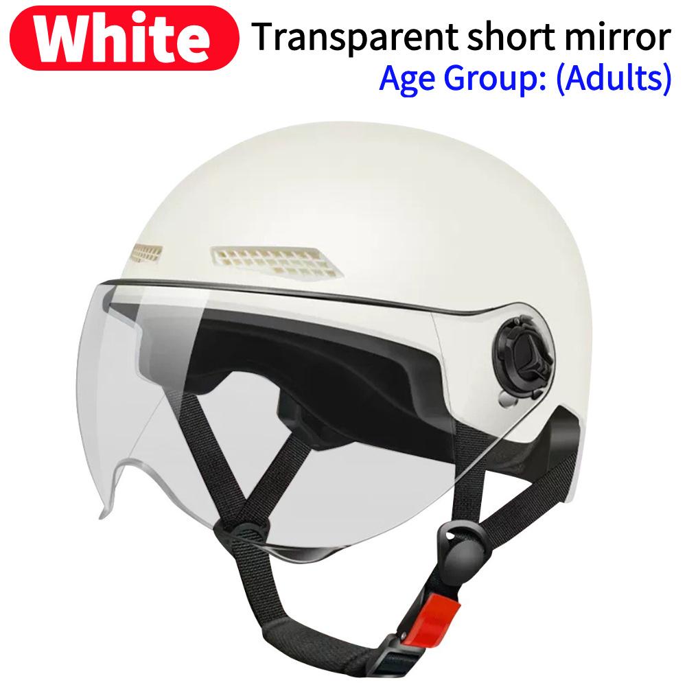 Electric Bike Helmet Lightweight Bicycle Helmet Adjustable Scooter Helmet Breathable Detachable Lining for Summer