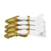 4Pcs Barber Shop Hair Clips Distinguishing Clip Make Up Positioning Clip Hairdressing Supplies(White Yellow )