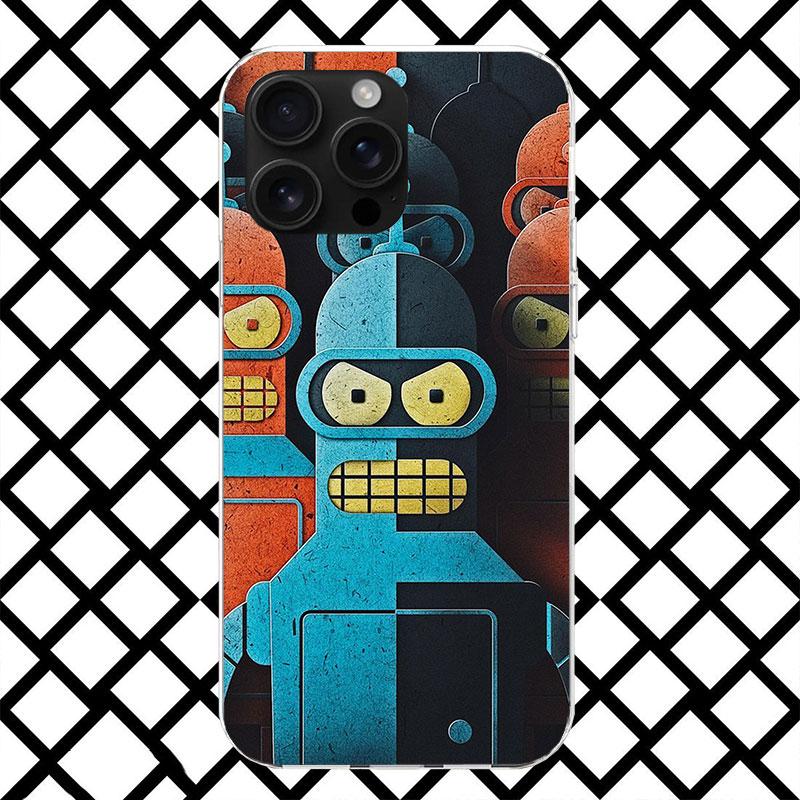 Cartoon F-Futuramas Phone Case for iPhone 17 Air 16 16E 15 14 Plus 13 Mini 12 11 Pro Max 7 8 + SE 2020 Soft Cover Fundas 17 Air