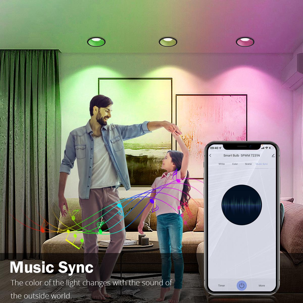 WIFI светодиодная умная лампочка Tuya RGB Bluetooth приложение кухонная лампа — фото 11