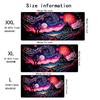 Large Gaming Mouse Pad Starry Night Mountain Forest Landscape Desk Mat Nonslip Rubber Keyboard Mat For Pc Laptop Office Game