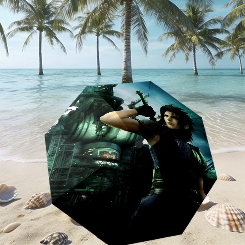 Final Fantasy Print Umbrella Automatic Opening/ Closing - Portable Foldable Design - Daily use for Travel/Outdoor - Gift for Birthday