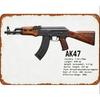New X Inch Military Fan Gift MP PDW Sub Machine Gun Metal Wall Decor For Man Cave Pub Bar