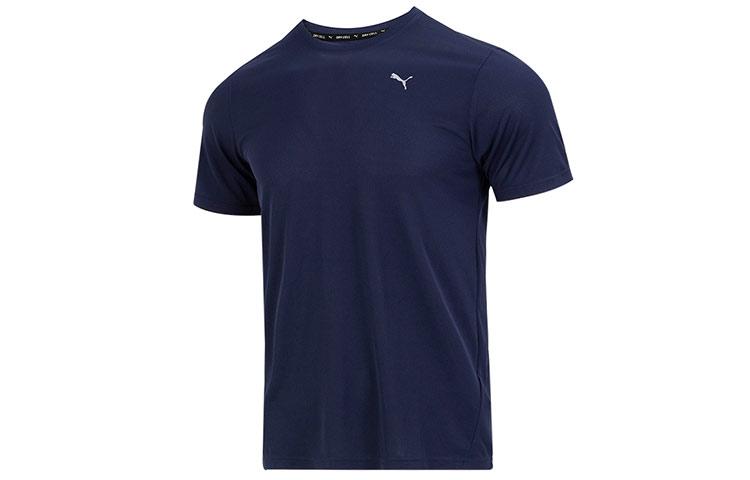 PUMA T Shirts Men s Tweed Blue Crew Neck Moderate 520759-06 M