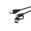 2-in-1 USB-C/Micro USB Printer & Electric Piano Cable for Android