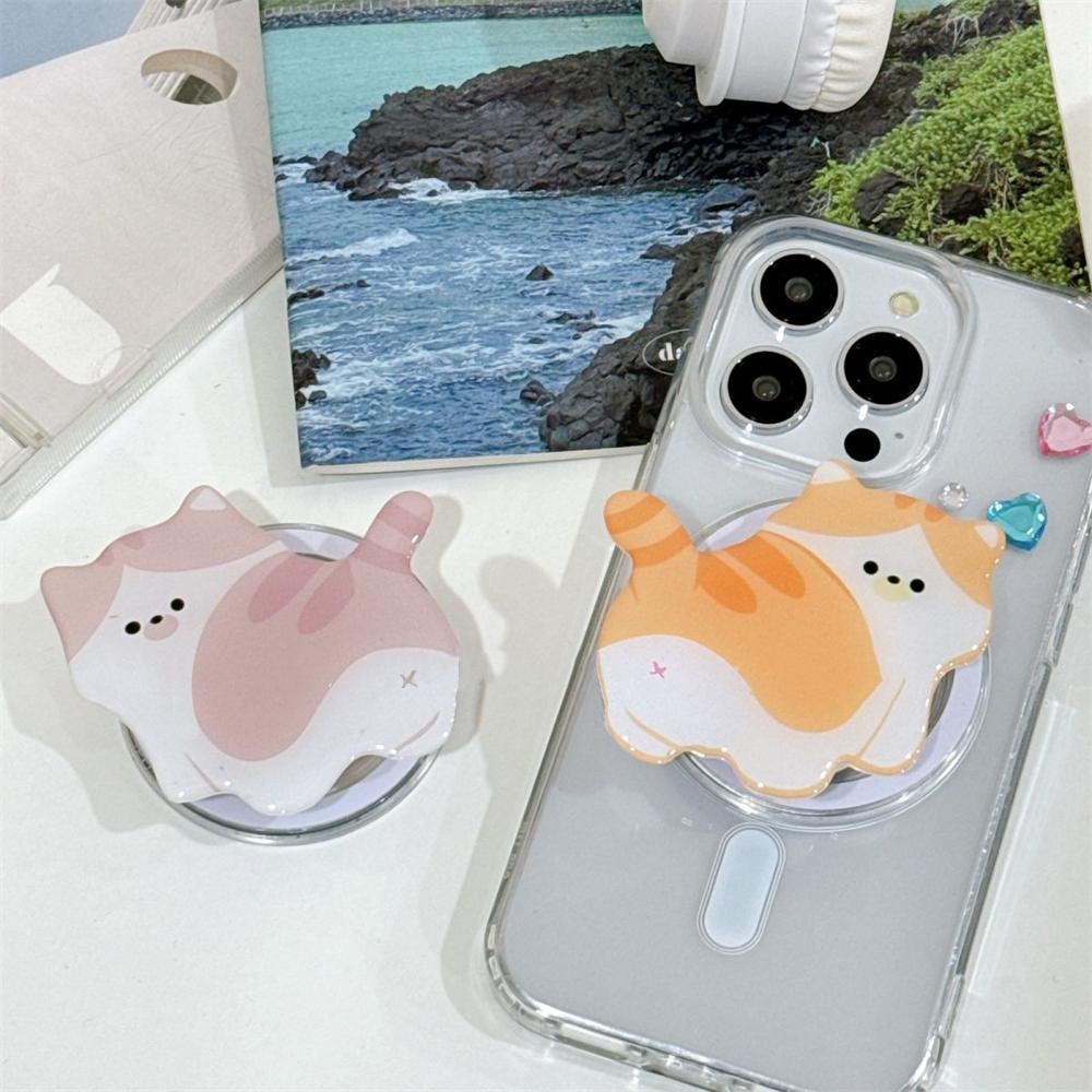 Koreański Uroczy Kot Kreskówka Magnetyczny Uchwyt Griptok Grip Tok Stojak na Telefon Uchwyt Wsparcie Dla iPhone Dla Pad Magsafe Smart Tok