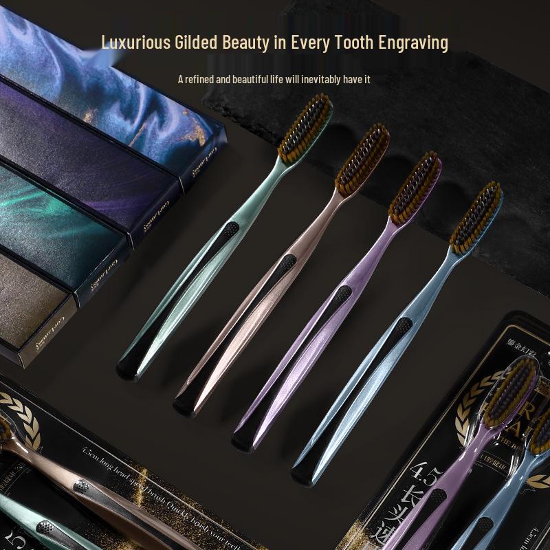 Uanicce Innovative U-Shaped Long-Handled Toothbrush: Luxurious Wide Head with Soft Bristles for Effective Gum Protection and Teeth Cleaning at Home.