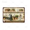 Vintage Flowers Metal Sign Garden Floral Retro Tin Plaques Home Decoration Wall Art Iron Painting 20X30Cm