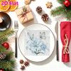20pcs Disposable Napkins with Little Flower Pattern Print for Wedding,Parties,and Daily Use for Thanksgiving Fall Christmas Table Decoration