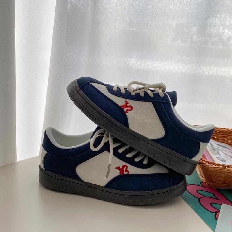 2025 New Retro Dexun Shoes Women's Shoes Ins Simple Design Korean Version Trend Versatile White Shoes Casual Board Shoes