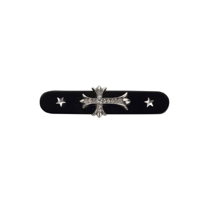 

Charmy cross hair pin black